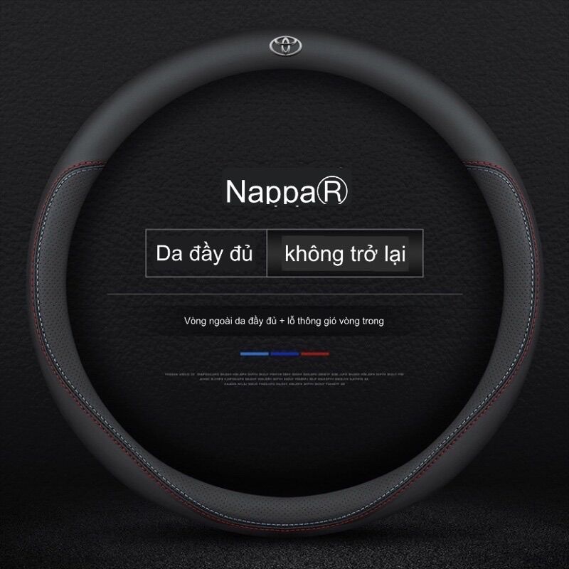 - Bọc vô lăng da  Nappa cao cấp