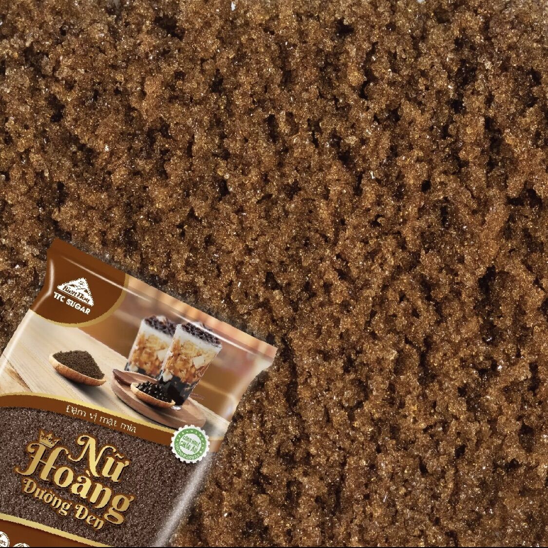 Đường đen Nữ Hoàng Biên gói 1kg
