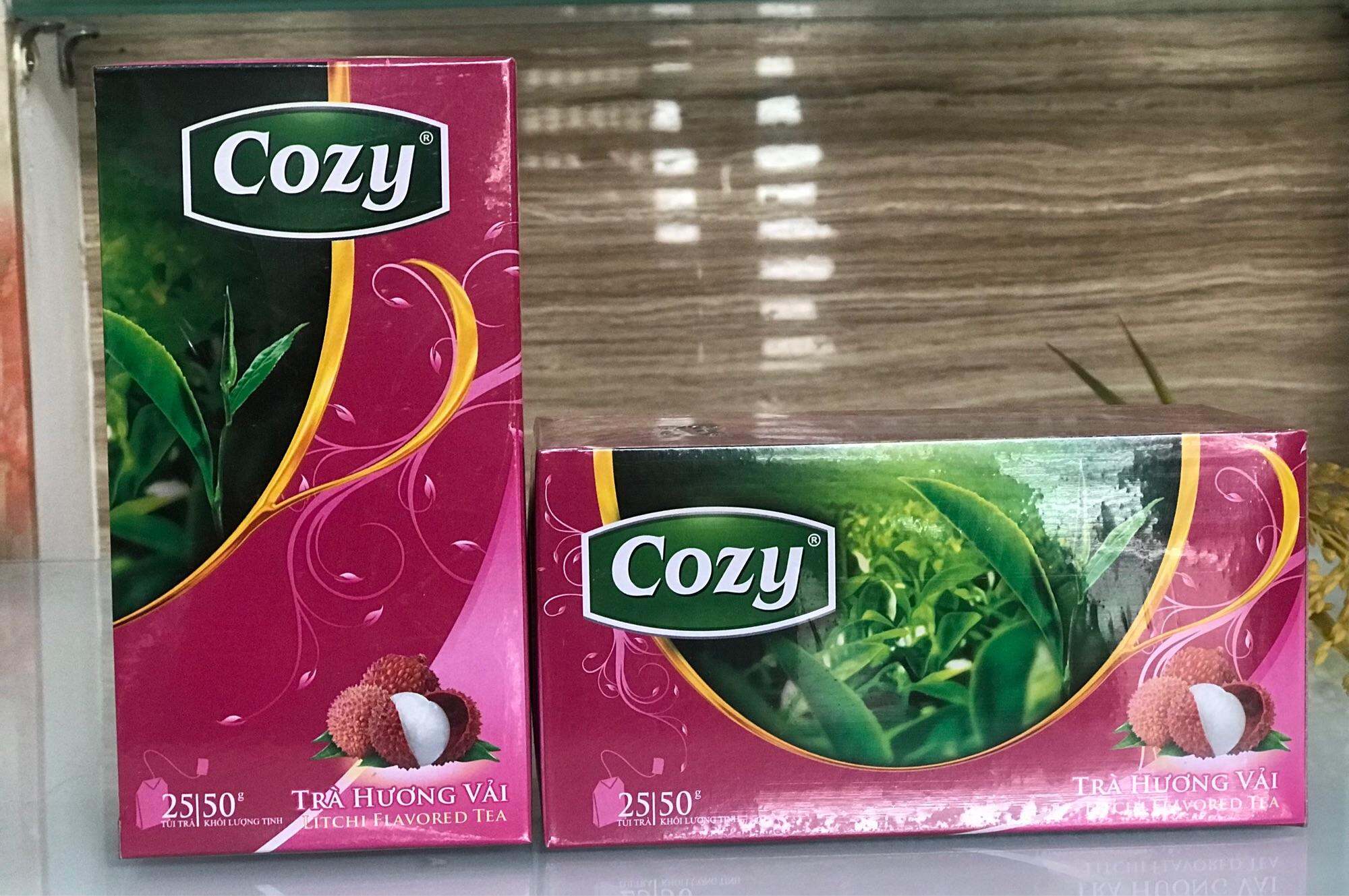 Trà  Vải túi lọc Cozy /Hộp 25 gói (50g)