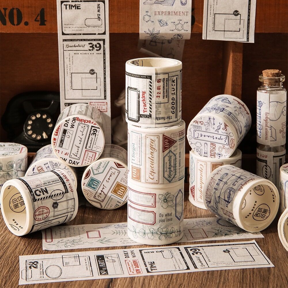 Cuộn Băng Keo Washi Tape Vintage Style - Mercy