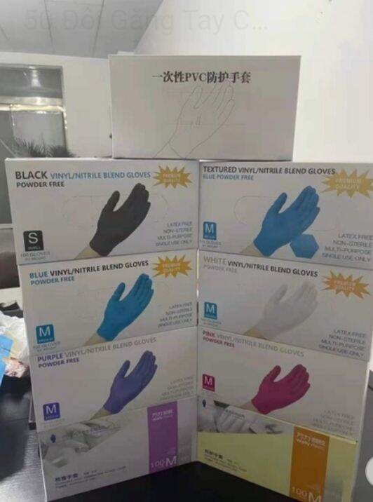 🎁50 đôi găng tay cỡ M -chất liệu cao su