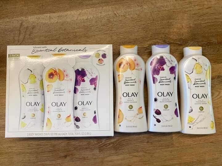 Set 3 chai Sữa tắm OLAY mẫu mới 700ml x 3