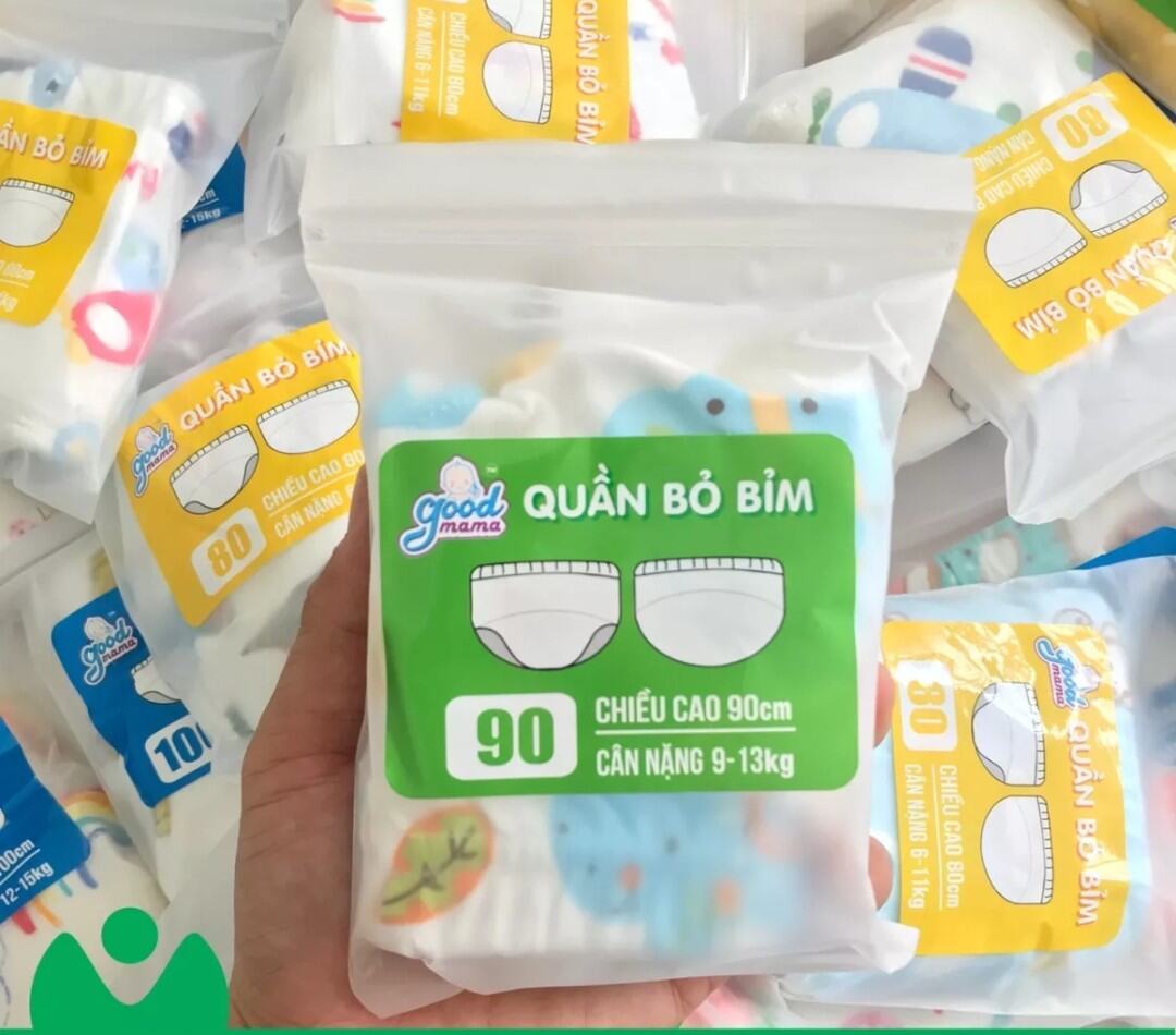 Quần bỏ bỉm vải Goodmama Xuất Nhật 6 lớp Cao Cấp