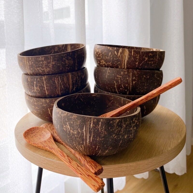 Bộ bát gáo dừa kèm muỗng