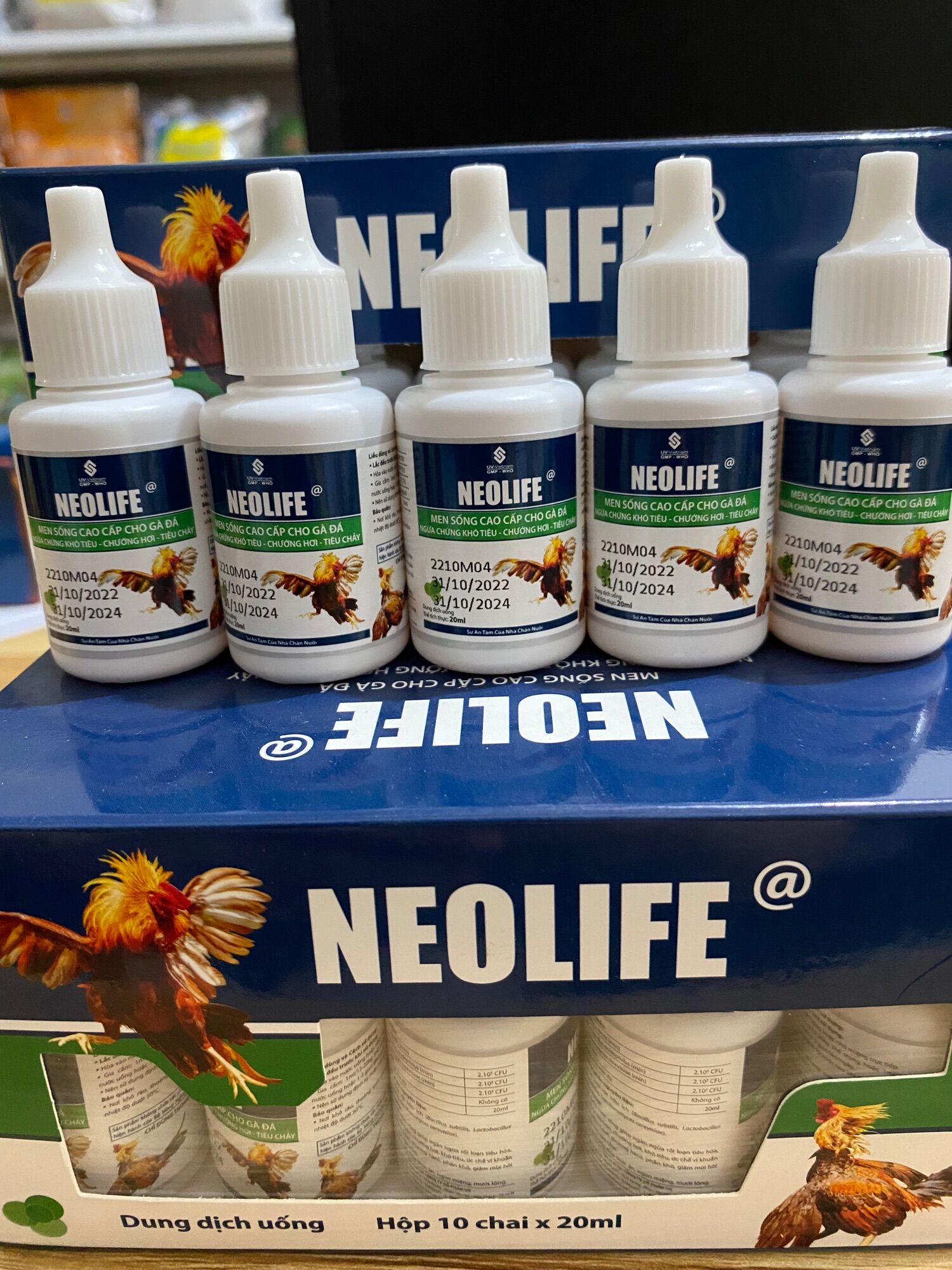 (Thú y) Men Neolife 20ml Cao Cấp cho gà chọi, gà đá