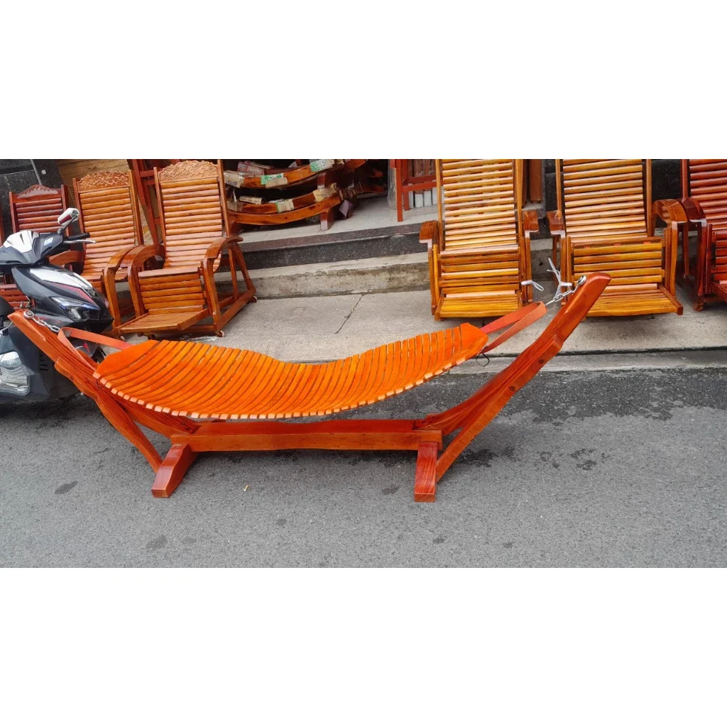 VÕNG GỖ XÀ CỪ ĐỎ (không bao gồm giá võng)