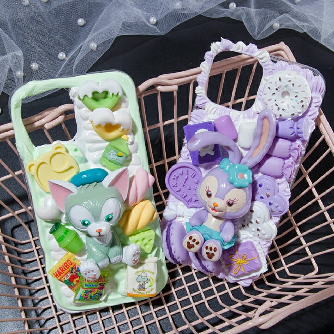 charm điện thoại hình kẹo mút lớn