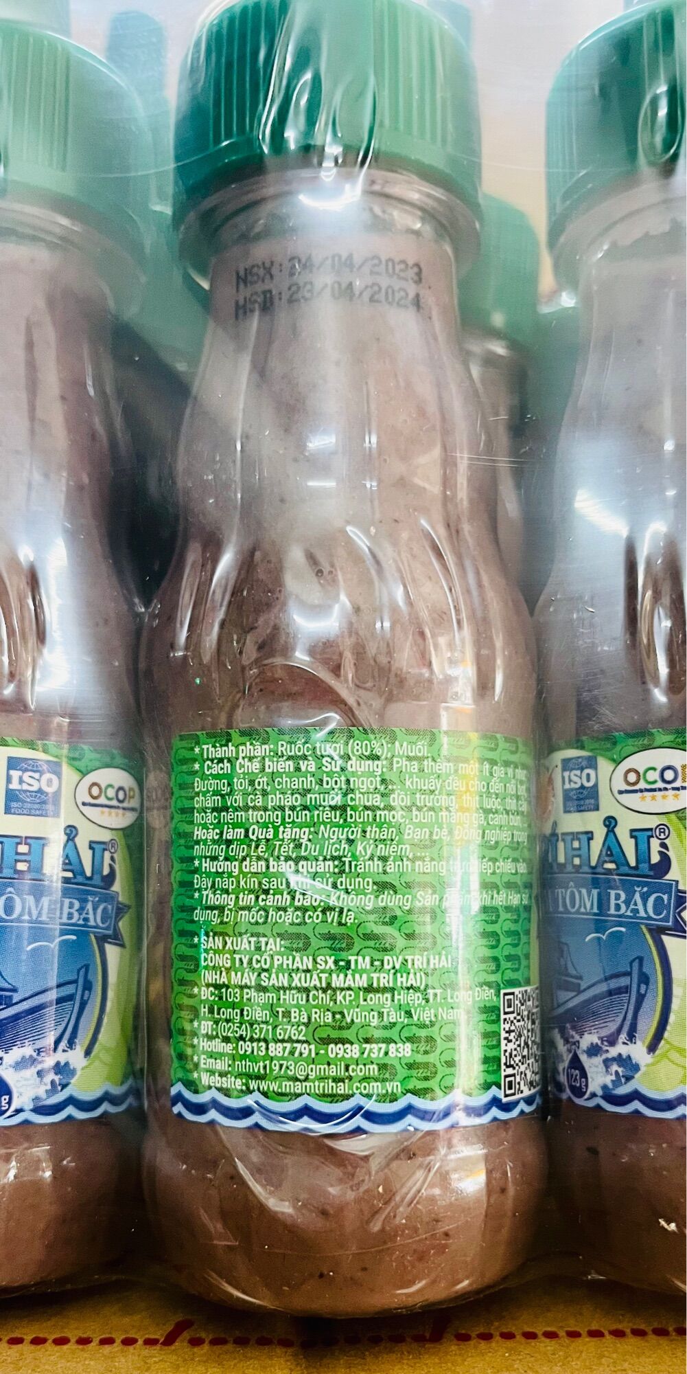(MẪU MỚI) Mắm tôm Bắc Trí Hải chai (123g)