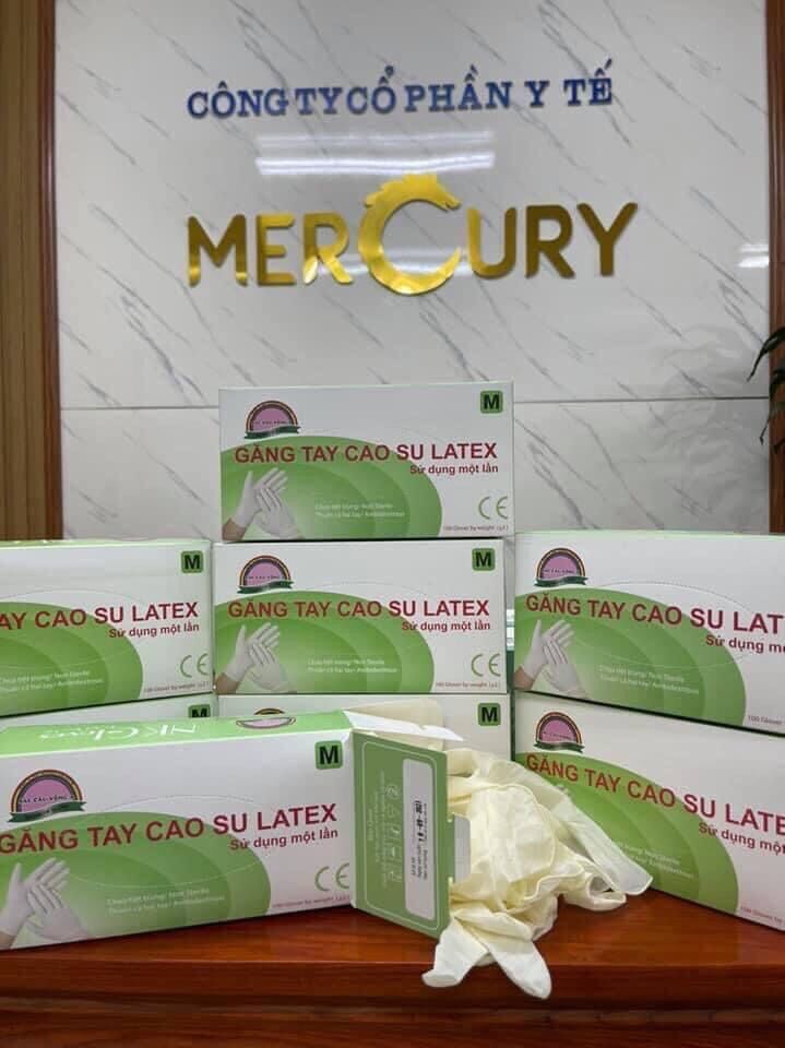 SIÊU KHUYẾN MÃI- CHÍNH HÃNG- GĂNG TAY CAO SU LATEX CHUYÊN DÙNG CHO KHÁM BỆNH, SPA
