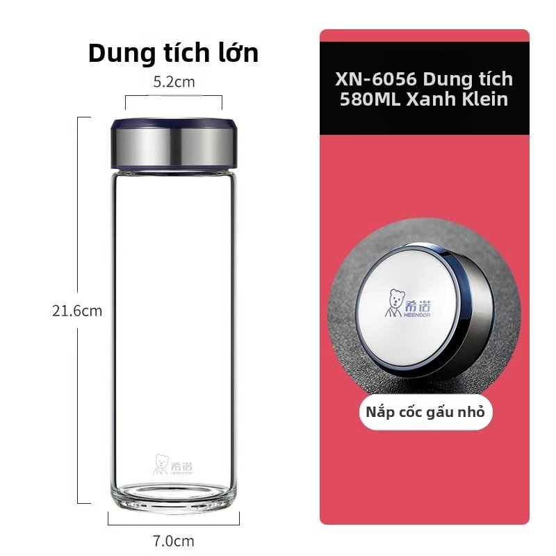 Durable Aesthetic Glass Water Cup Large Capacity - 2