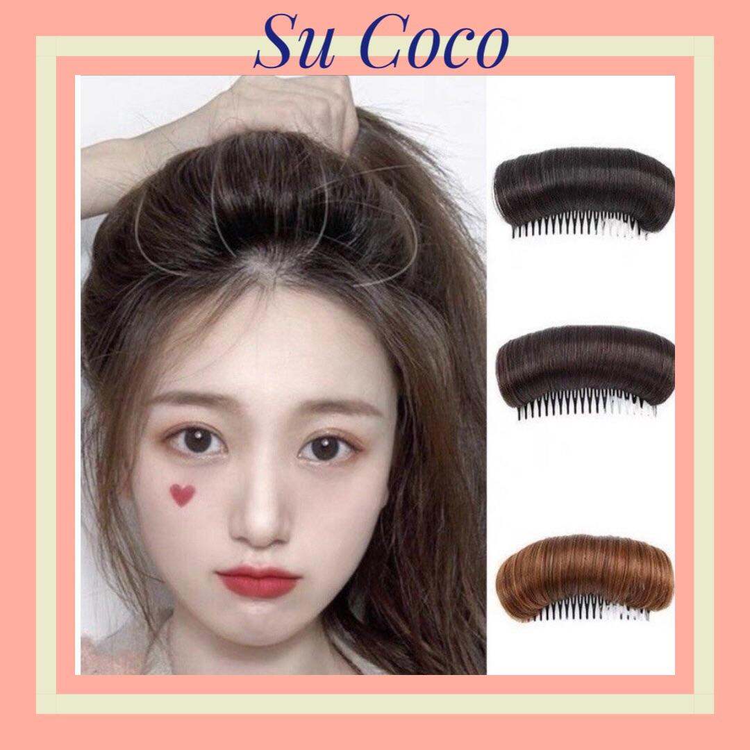 Tóc giả kẹp phồng chân tóc, độn phồng mái