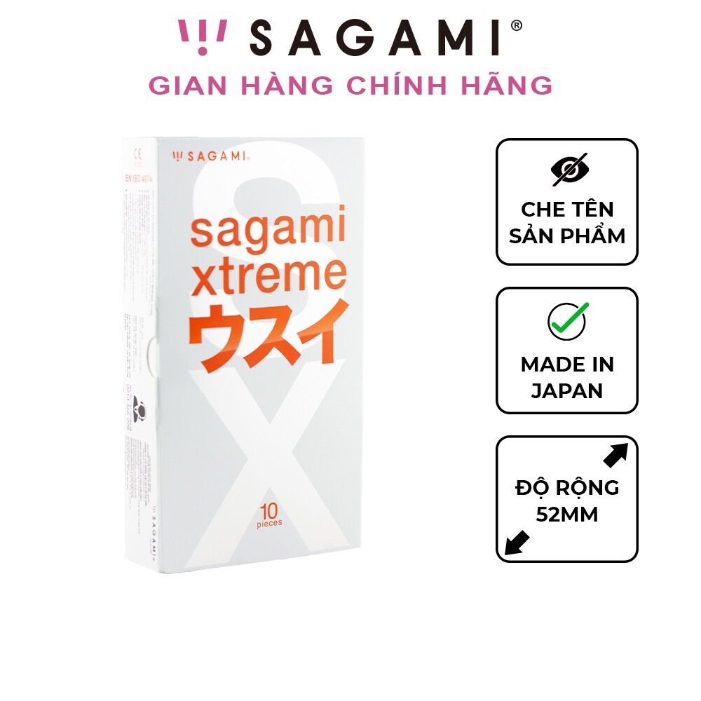 Bao Cao Su Sagami Xtreme Superthin (Hộp 10 Chiếc)