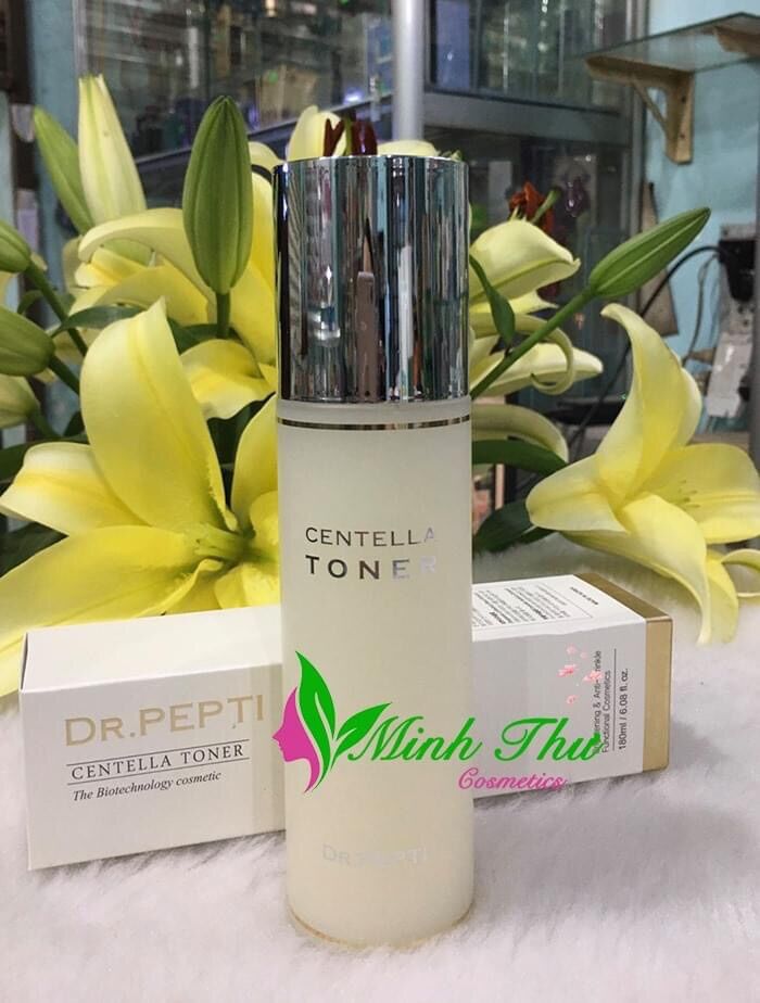 Nước hoa hồng Centella Toner Dr.Pepti+ 180ml