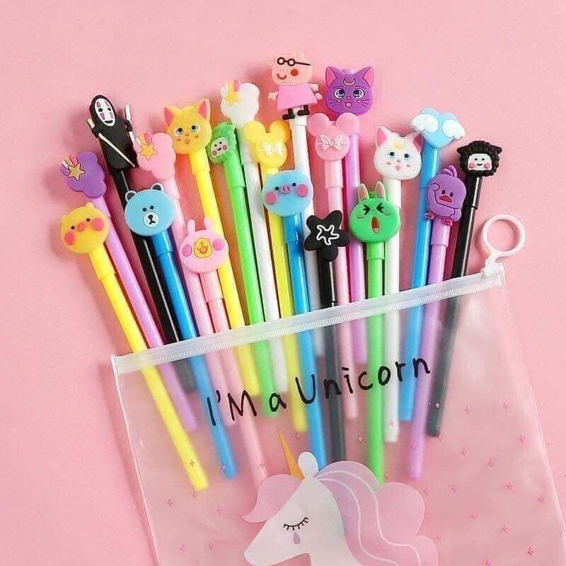 BÚT BI NƯỚC HÌNH THÚ NHIỀU MÀU CUTE
