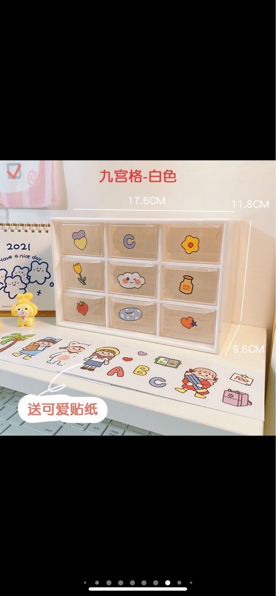 Tủ mini 9 ngăn để bàn/kệ mini 9 ngăn nhỏ xinh