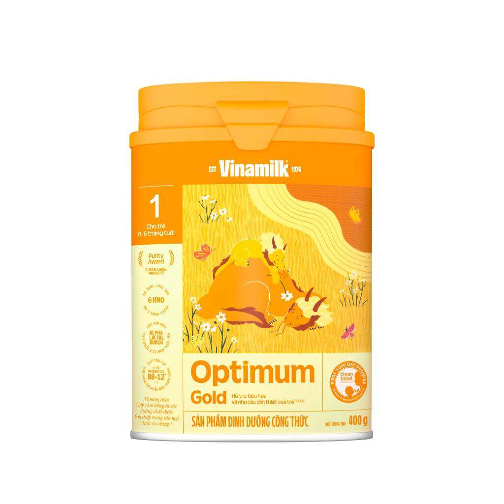 Sữa bột Vinamilk Optimum Gold Opti-Mix số 1 400g ( 0 đến 6 tháng)