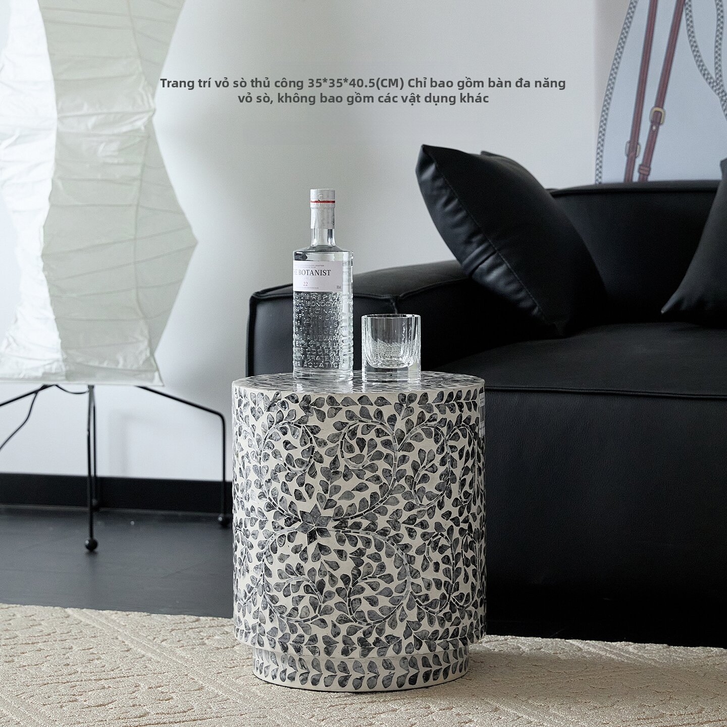 Ghế Trống Đa Năng Mosaic Ngọc Trai Phong Cách Nanyang Xanh Lá và Xanh Dương