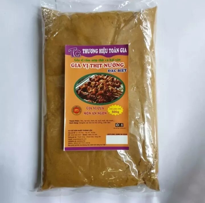 Gia vị thịt nướng đặc biệt toàn gia.500g