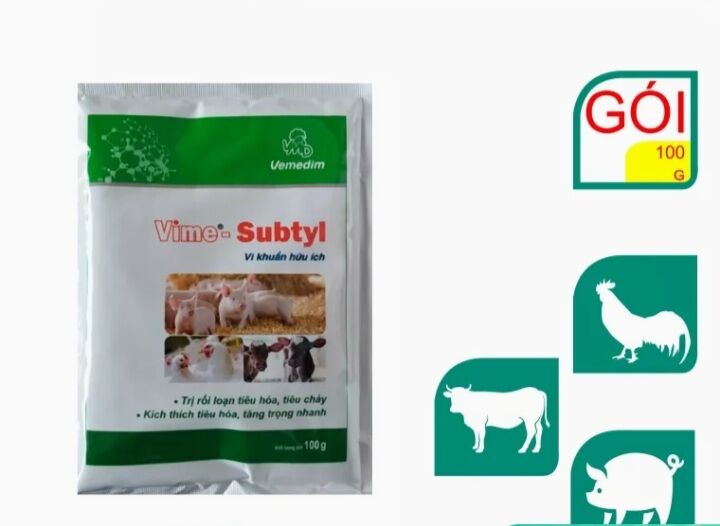 Combo 2 gói* 100 gram Vime subtyl thức ăn cho vật nuôi