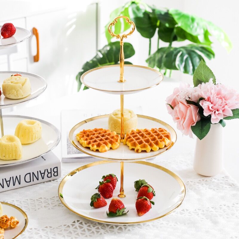 Khay đựng bánh, kẹo,pancake 3 tầng cao cấp