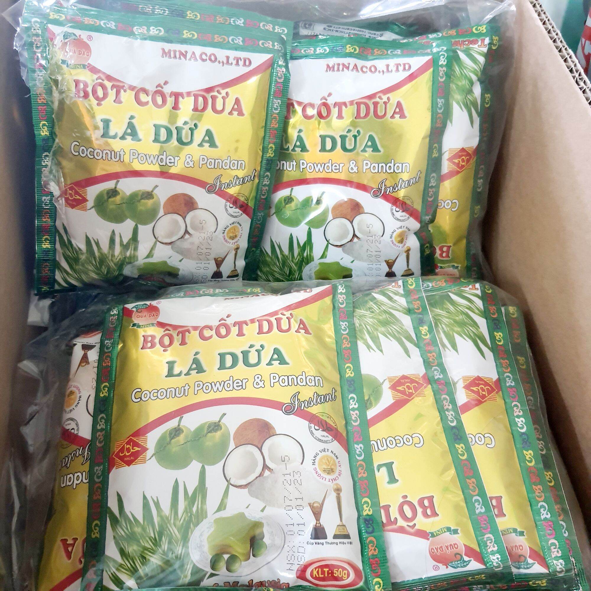 1 gói bột cốt dừa lá dứa 50g