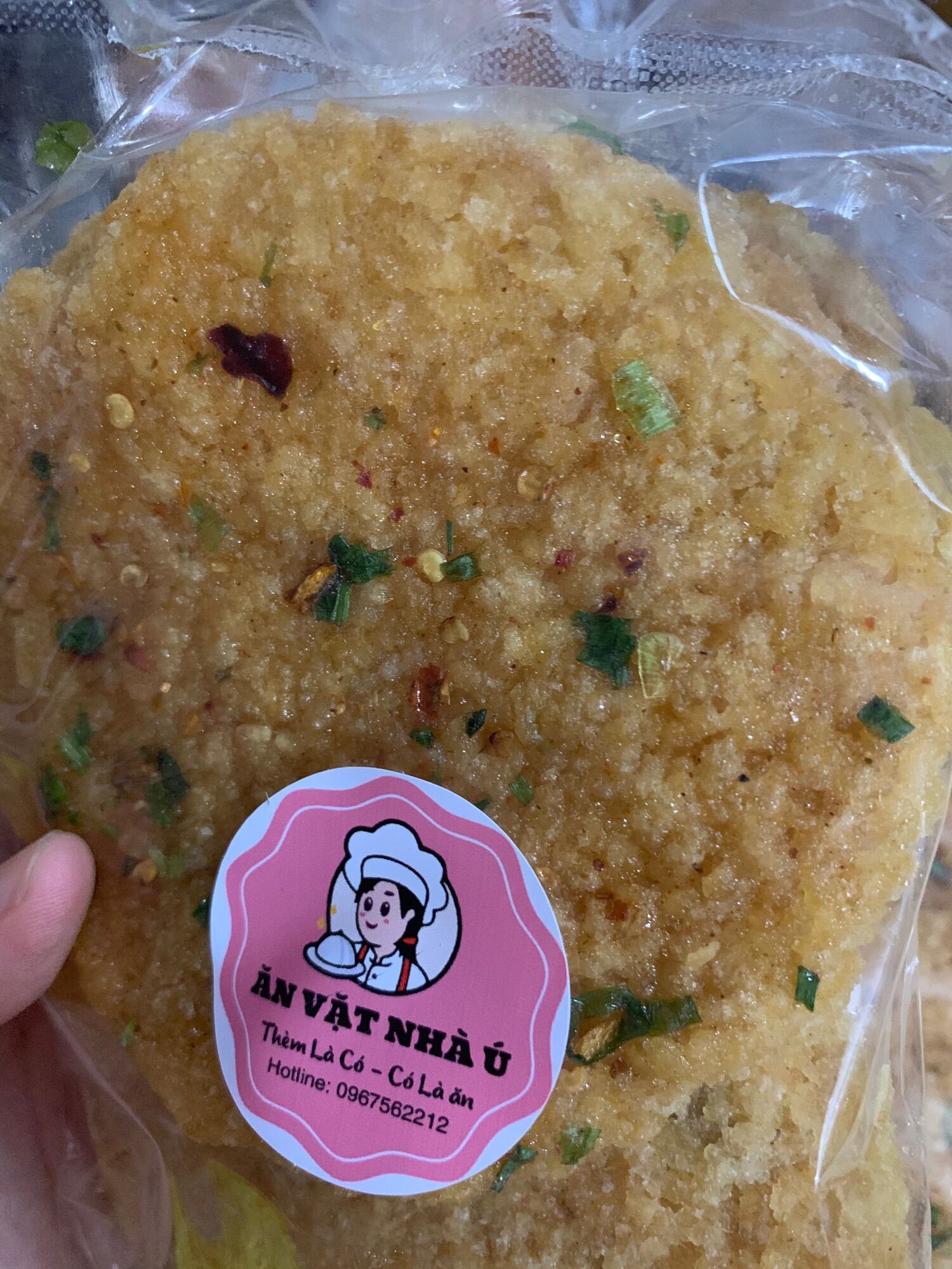 Cơm cháy mắm hành gói 100gr 3 miếng