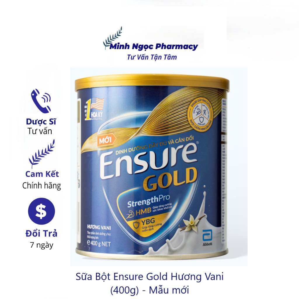 Sữa Ensure Gold  lon 400g dành cho người ốm , người cần phục hồi sức khoẻ