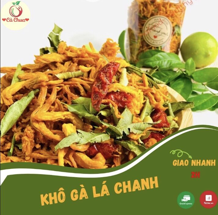 Khô gà lá chanh túi zip 100g