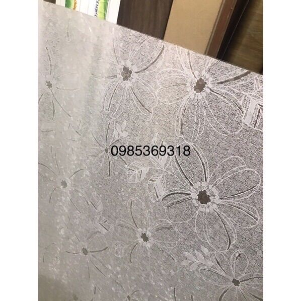 [Combo 90cm*5md] Giấy Dán Kính Hoa Sữa Trắng keo sẵn bóc dán