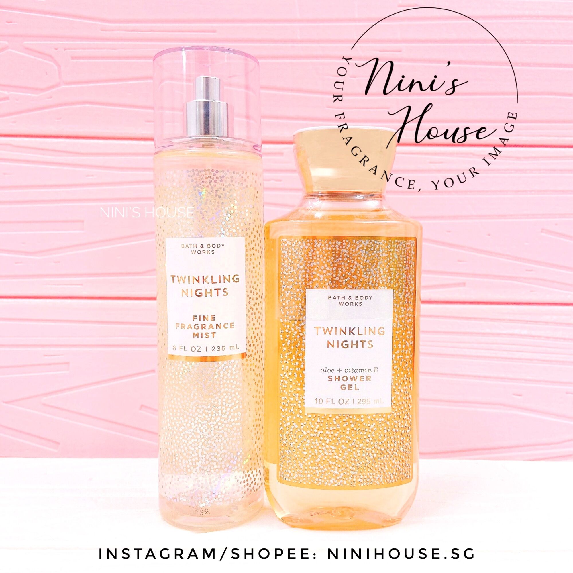 Xịt thơm body mist Bath and Body Works mùi Twinkling Nights