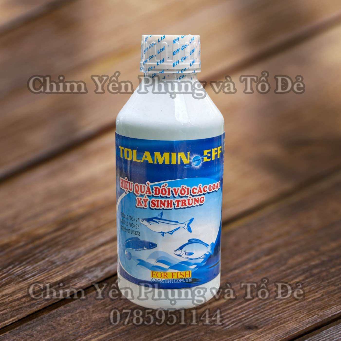 TOLAMIN – EFF KHỬ TRÙNG – SÁT KHUẨN LOẠI BỎ KÝ SINH TRÙNG TRONG NƯỚC AO NUÔI,PHÒNG BỆNH ĐỐM ĐEN