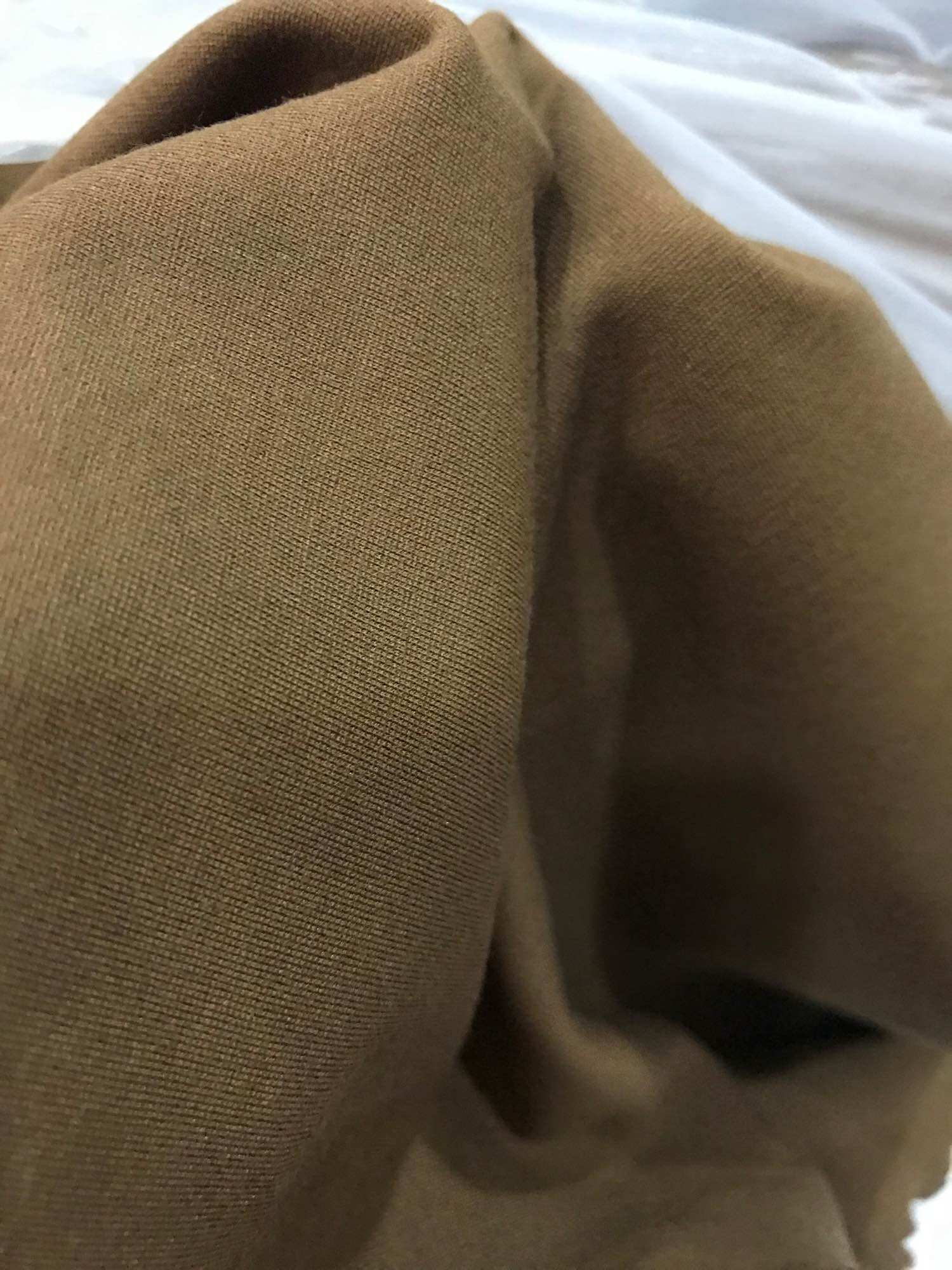 Vải thun cotton Hàn màu nâu hàng loại 1(khổ 1m65)co giãn 4 chiều dày  mềm (không nhão)may đầm váy,đầm body,Quần legging