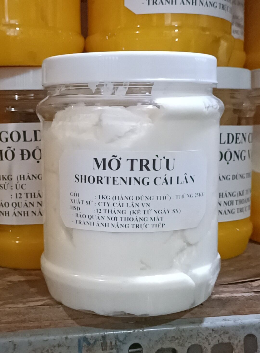 MỠ TRỪU - SHORTENING (BƠ CÁI LÂN) Hộp 1KG