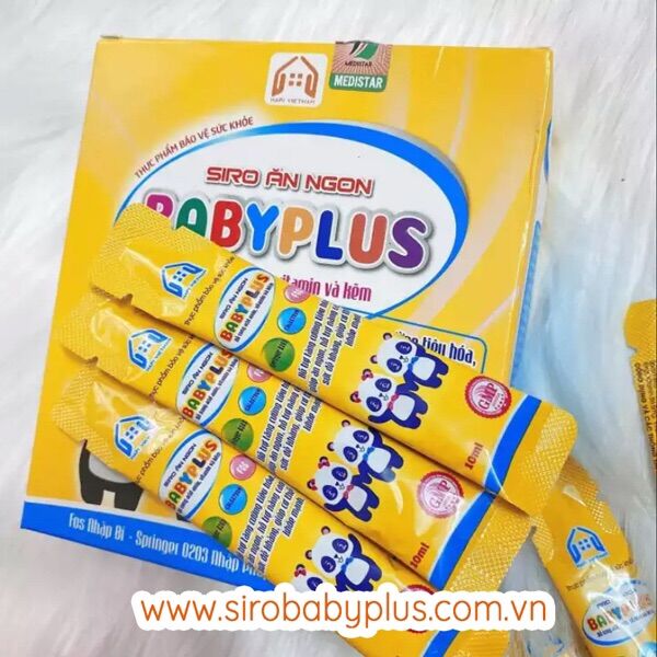 Siro baby plus ăn ngon tăng đề kháng cho bé