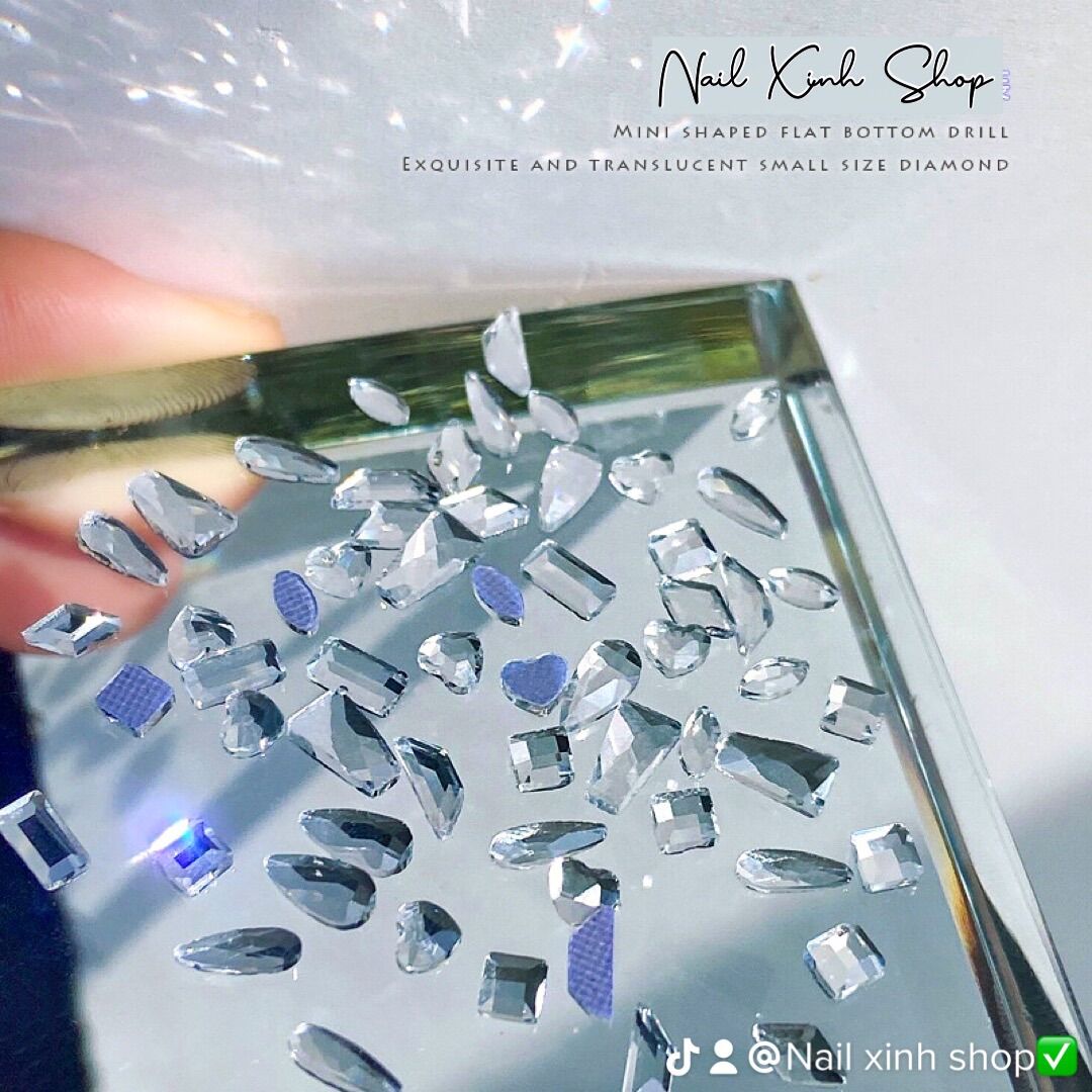 set 50 charm đá nail ( đá sáng loại 1 )