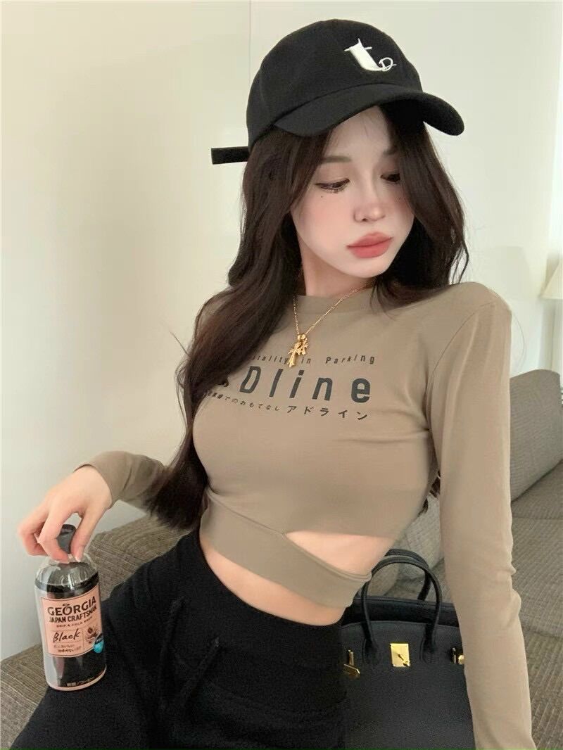 Áo tay dài khoe eo adiline BG