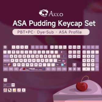 Keycap Akko ASA Pudding Blue Grape Profile dùng trên nhiều layout bàn phím cơ - Polabe Store