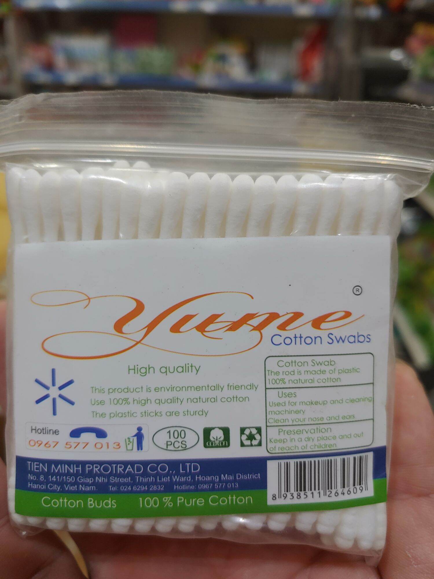 Bông tai gói 100 que