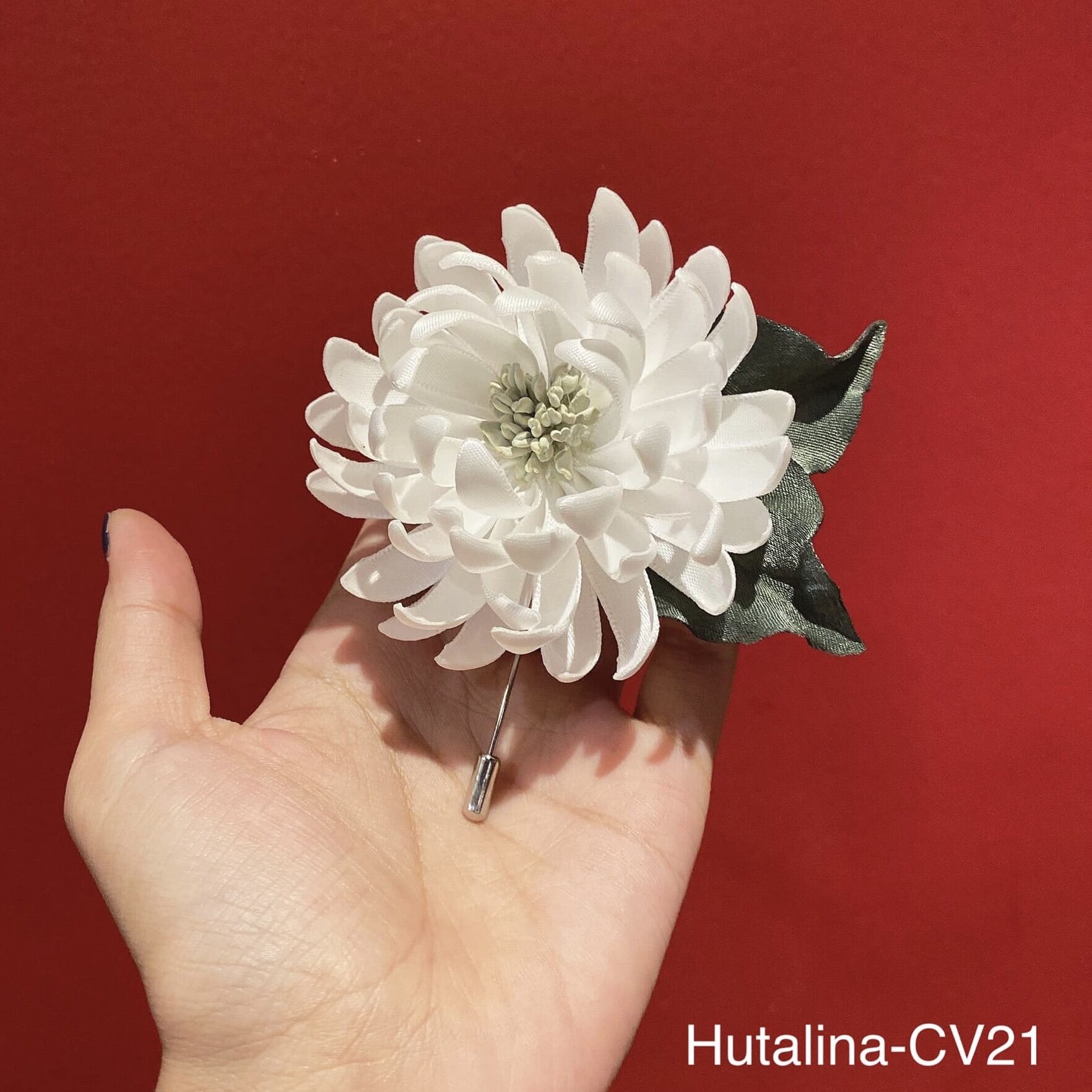 Hoa cài áo handmade hoa cúc cv21