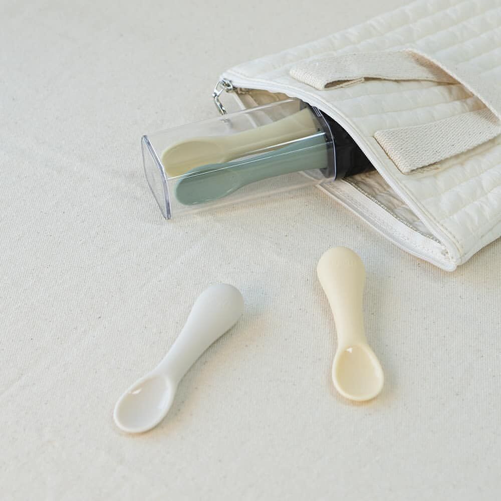 THÌA ĂN DẶM SILICONE BLUEMAMA MODUI HÀN QUỐC