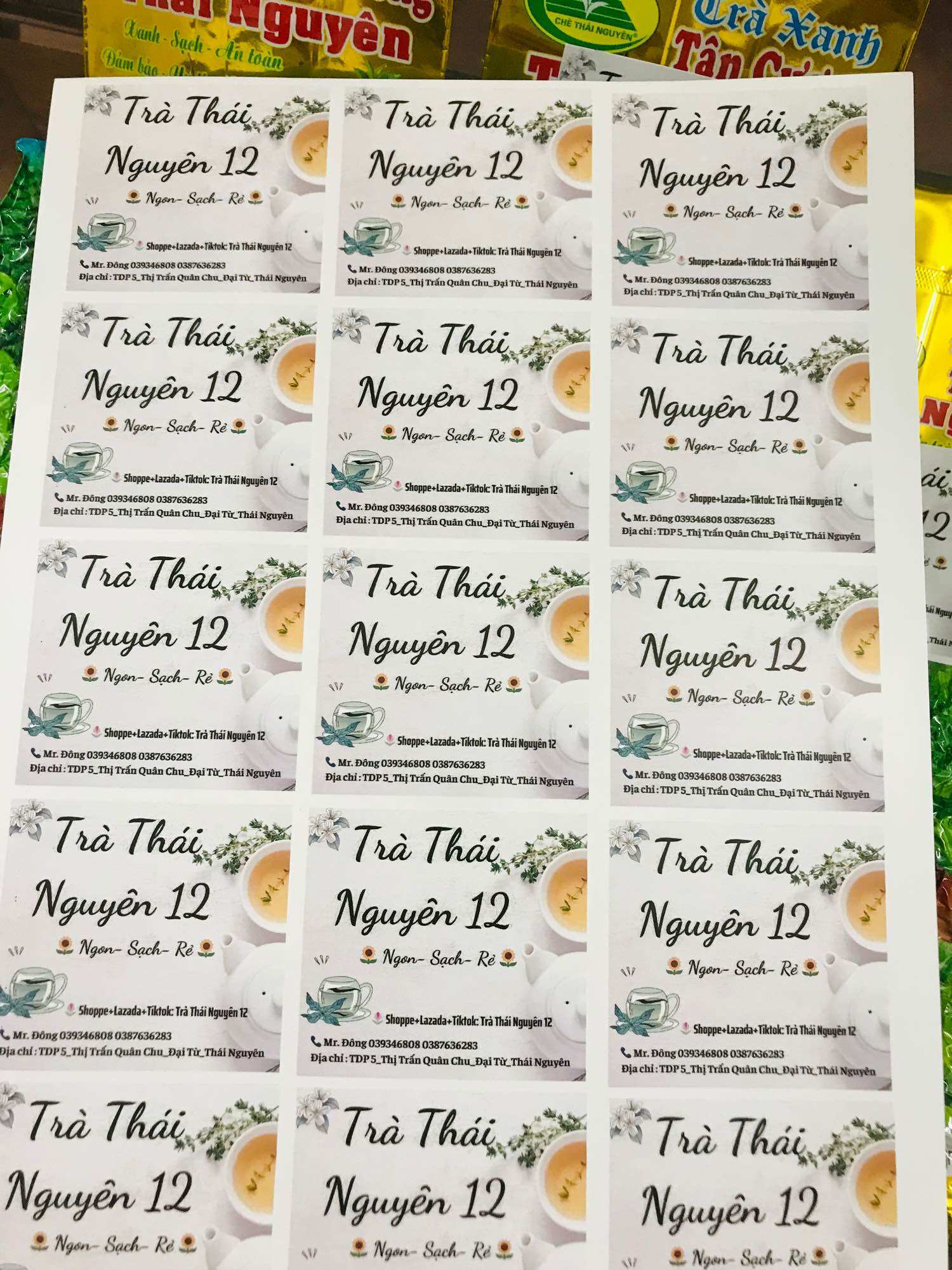 Chè đặc sản Tân Cương Thái nguyên 1kg(2 túi 500g)