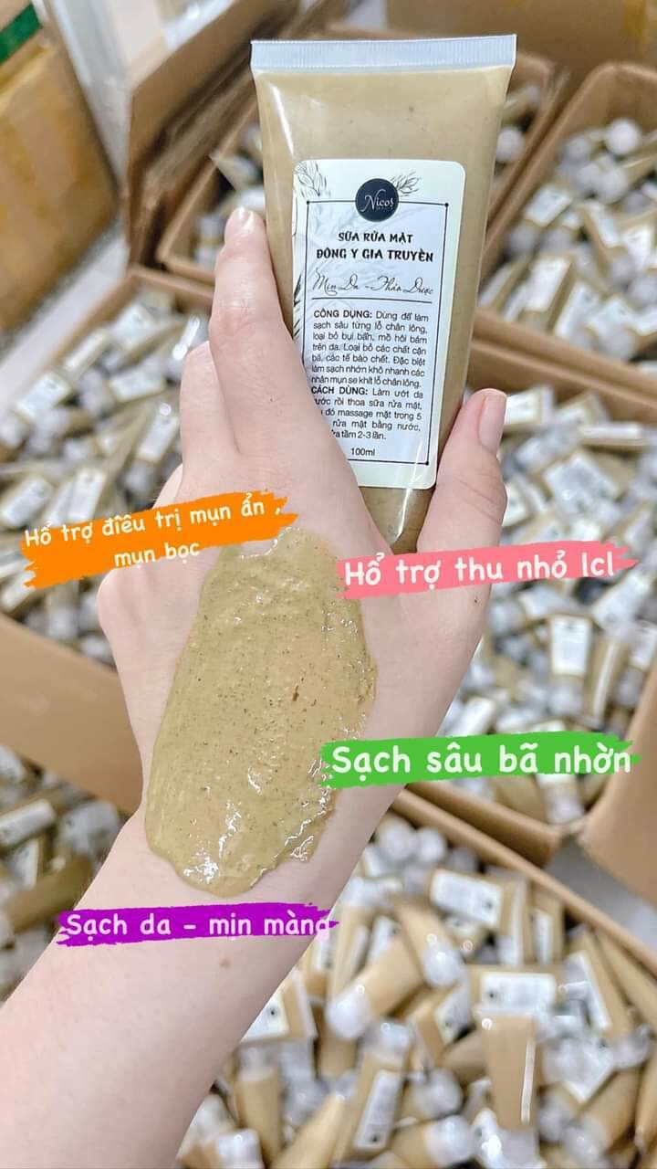 5 hộp sữa rửa mặt đông y gia truyền _srm đông y hộp 50ml