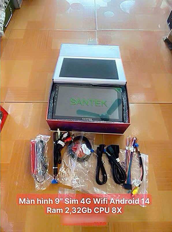Màn hình Android SANTEK X600 bảo hành 18 tháng lăp cho xe ô tô