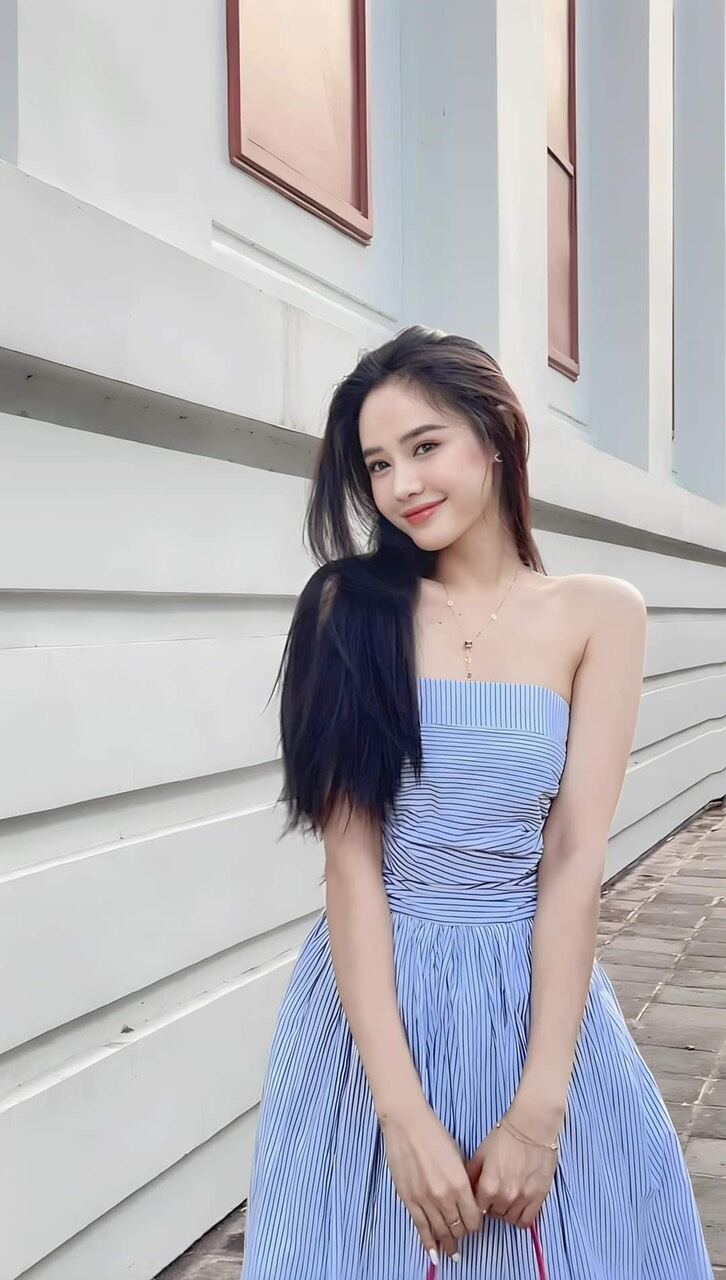 Đầm maxi cúp ngực sọc kèm cài (ảnh chụp thật của shop)