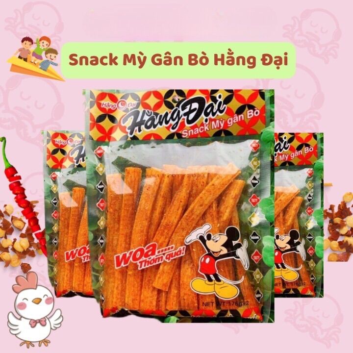 Snack mì gân bò Hằng Đại 11k/ gói
