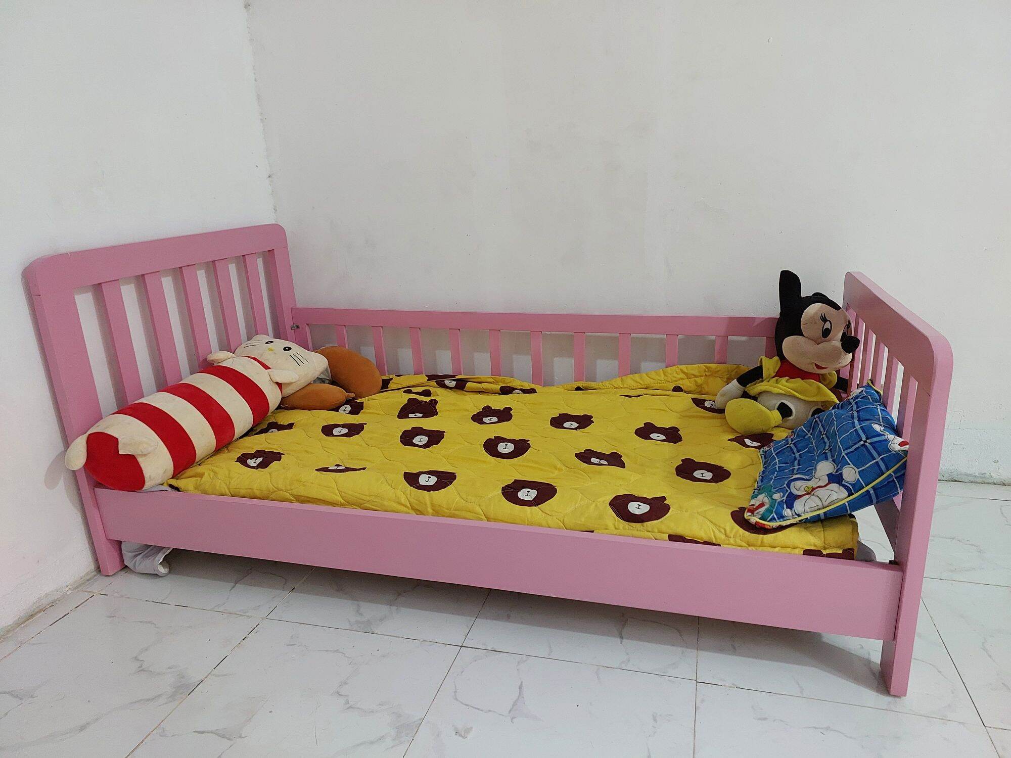 Giường  gỗ  Trẻ em  Ngang  70cm x160cm
