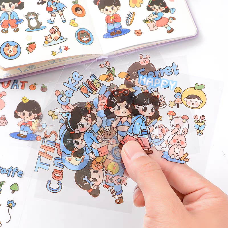 Set 10 Sticker Dán Cute Nhiều Mẫu