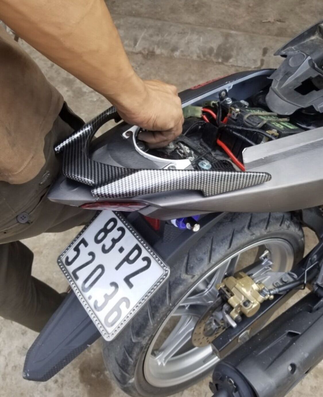 Cảng Sau EXCITER 150 carbon