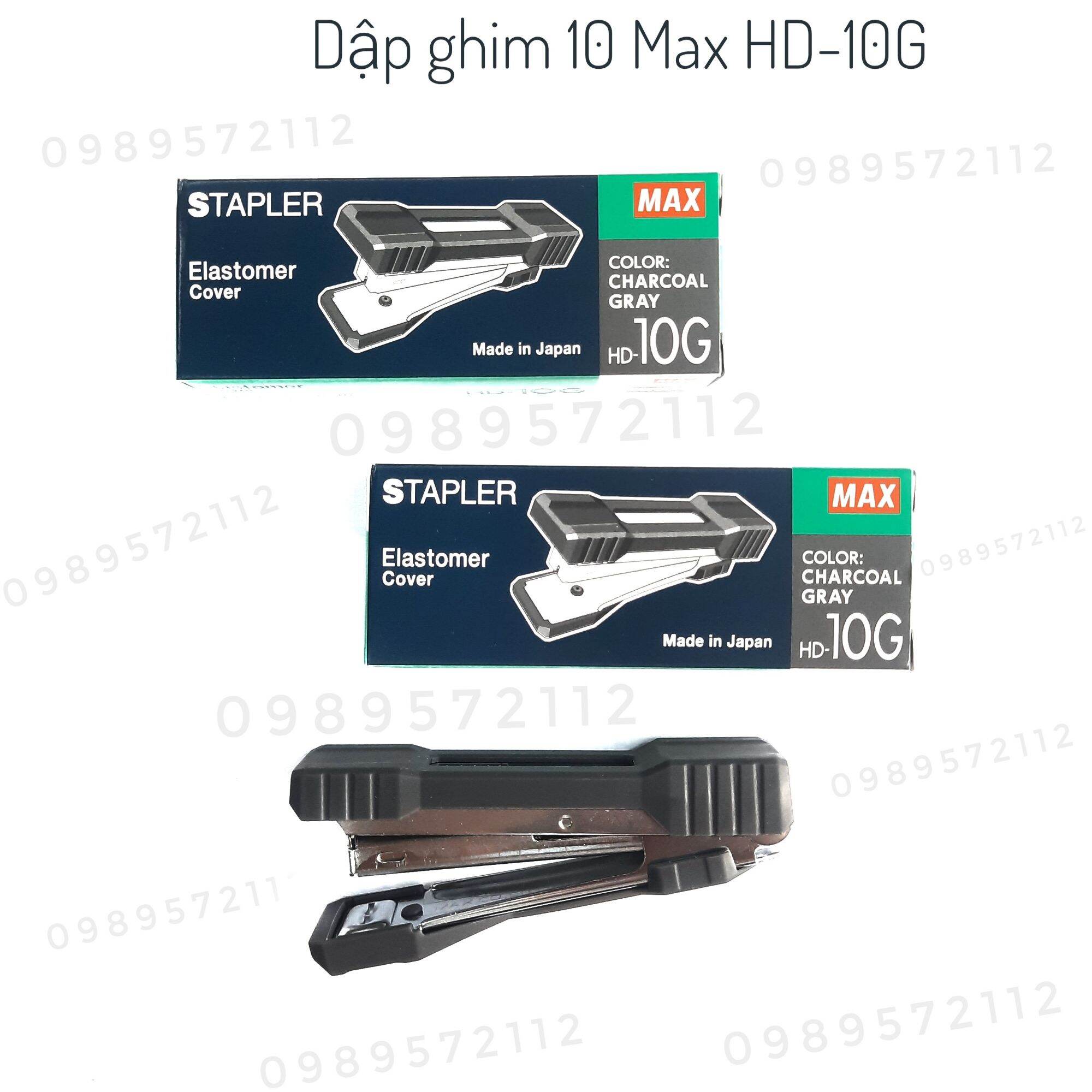 Dập ghim số 10 max hd-10g mẫu mới có đệm cao su .