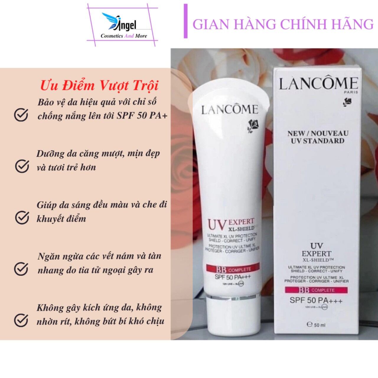   FREE SHIP  Kem CHỐNG NẮNG  BB Cream SPF50   PA +++ Lancome 